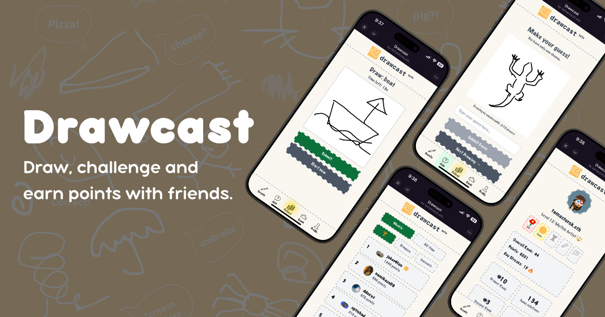 Drawcast - Fun Drawing Game - Farcaster Mini Apps
